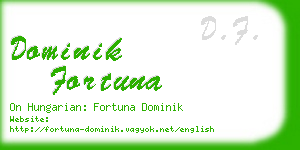 dominik fortuna business card